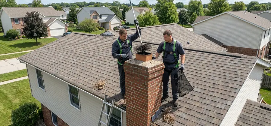 Bird Removal From Chimney in Novi
