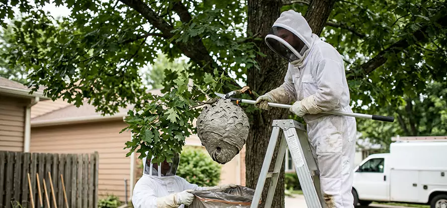 Wasp Nest in Tree Removal Novi